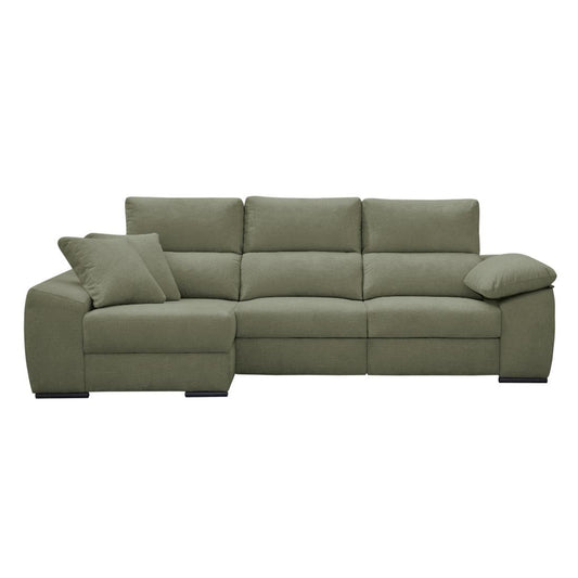 SOFÁ CHAISE LONGUE "BEIRUT" | ALLEGRA VERDE | IZQ - Muebles San Andres