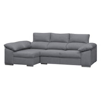 SOFÁ CHAISE LONGUE 3 PLAZAS "CIMA" | GRIS CLARO | IZQUIERDO - Muebles San Andres