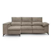 SOFÁ CHAISE LONGUE "DANTE" | VISON | IZQUIERDO - Muebles San Andres