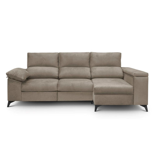 SOFÁ CHAISE LONGUE "DANTE" | VISON | DERECHO - Muebles San Andres