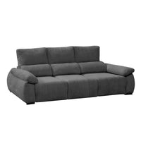 SOFÁ 4 PLAZAS "DELHI" | GRIS - Muebles San Andres