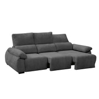 SOFÁ 4 PLAZAS "DELHI" | GRIS - Muebles San Andres
