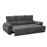 SOFÁ 4 PLAZAS "DELHI" | GRIS - Muebles San Andres