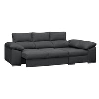 SOFÁ CHAISE LONGUE 3 PLAZAS "CIMA" | GRIS OSCURO | DERECHO - Muebles San Andres