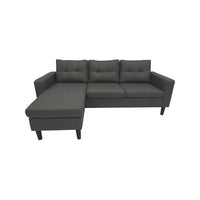 SOFÁ CHAISE LONGUE "MAGNOLIA" | GRIS BASE - Muebles San Andres