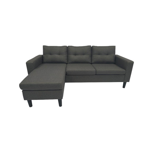 SOFÁ CHAISE LONGUE "MAGNOLIA" | GRIS BASE - Muebles San Andres