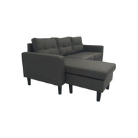 SOFÁ CHAISE LONGUE "MAGNOLIA" | GRIS BASE - Muebles San Andres