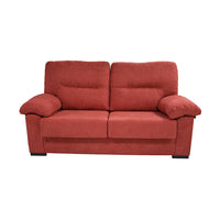 SOFÁ 2 PLAZAS "TESLA" | ROJO - Muebles San Andres