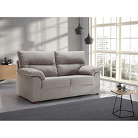 SOFÁ 2 PLAZAS "TESLA" | GRIS CLARO - Muebles San Andres