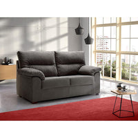 SOFÁ 2 PLAZAS "TESLA" | GRIS OSCURO - Muebles San Andres